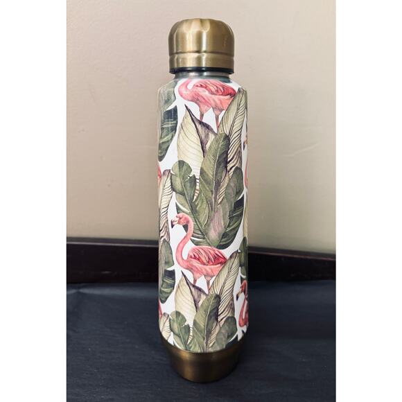 Manna 18oz Flamingo Double-Wall Vacuum Insulated Hot/Cold Stainless Steel Bottle - Picture 1 of 5